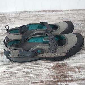 Merrell Mimosa Mary Jane Hiking Flats Gray 8.5